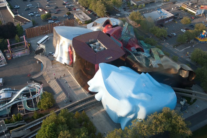 Seattle080309-8337.jpg - Experience Music Project as viewed looking North from the Seattle Space Needle