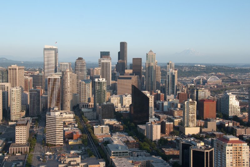 Seattle080309-8346.jpg - Downtown Seattle Skyline as viewed from the SE side of the Space Needle