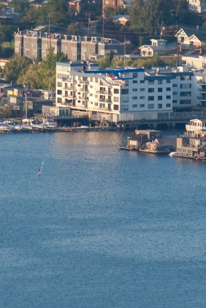 Seattle080309-8380-2.jpg - Sea Plane taking off from Lake Union, view looking North from the Space Needle