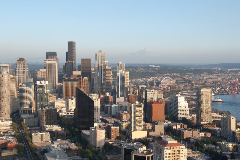 Seattle080309-8395.jpg - Downtown Seattle Skyline as viewed from the SE side of the Space Needle