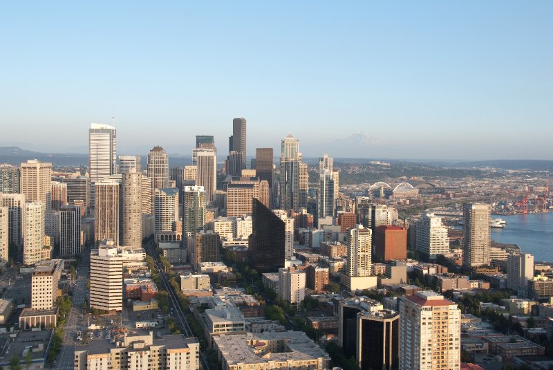 Seattle080309-8399.jpg - Downtown Seattle Skyline as viewed from the SE side of the Space Needle