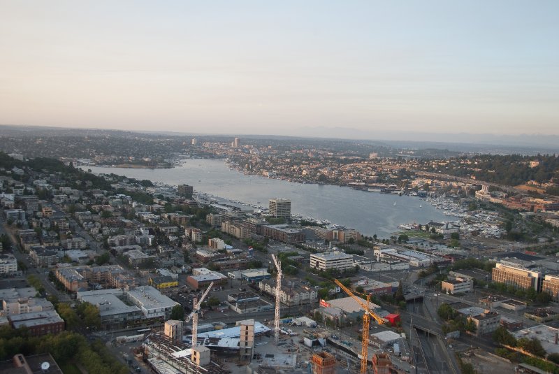 Seattle080309-8404.jpg - Lake Union, view looking North from the Space Needle SkyCity Restaurant