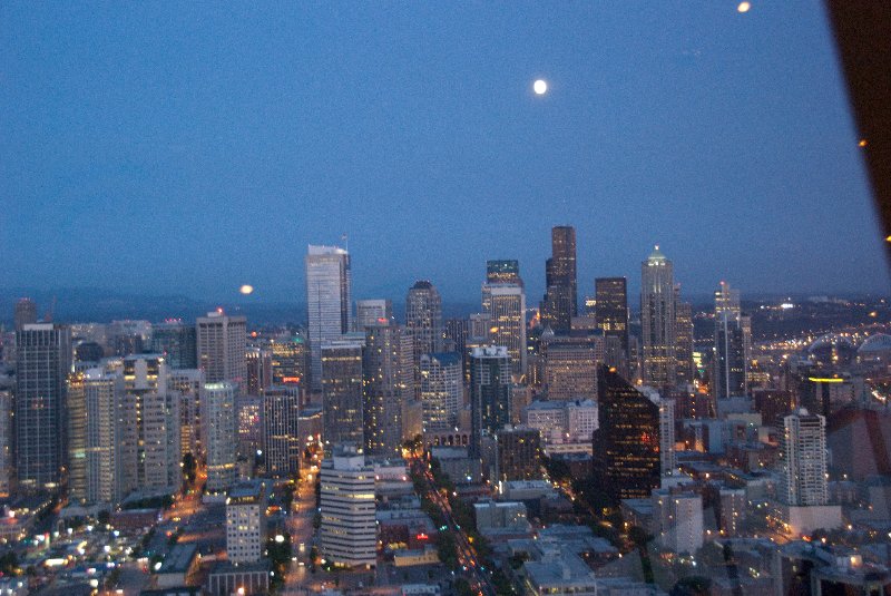 Seattle080309-8428.jpg - Downtown Seattle Skyline, view looking South East from the Space Needle SkyCity Restaurant