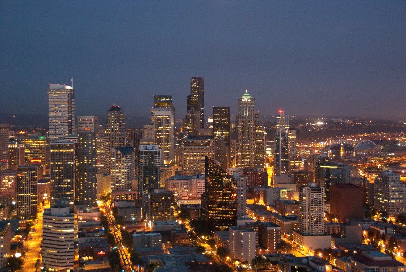 Seattle080309-8448.jpg - Downtown Seattle  view looking South East from the Space Needle Observation Deck