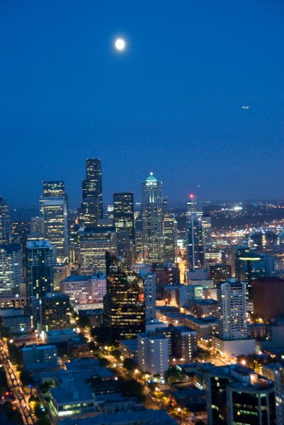 Seattle080309-8450.jpg - Downtown Seattle  view looking South East from the Space Needle Observation Deck