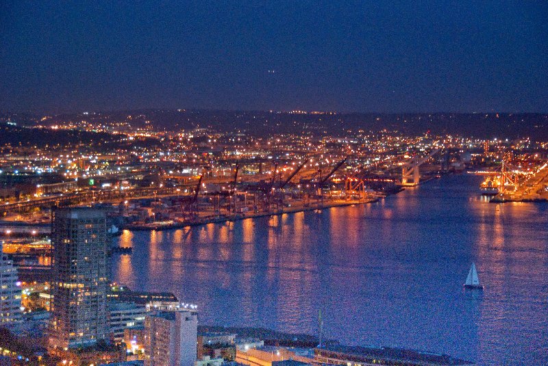 Seattle080309-8449.jpg - Elliott Bay view looking South East from the Space Needle Observation Deck