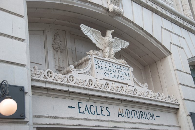 Seattle080309-8579.jpg - Eagles Temple Building. Seattle Aerie No 1.  Fraternal order of Eagles.