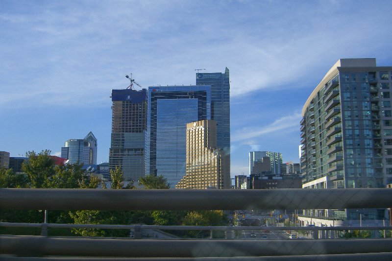 Toronto092409-1991.jpg - Bank of America, Interconntenental Hotel, View of Toronto's Skyline from Gardiner Expressway, driving West