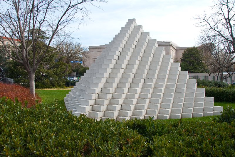 WashDC032709-4307.jpg - Four-Sided Pyramid, by Sol Lewitt, 1997