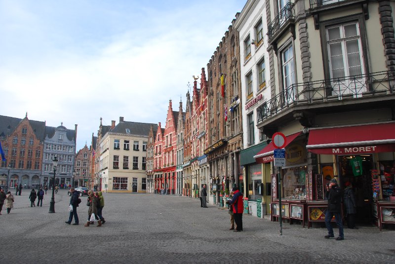 Bruge021710-1620.jpg - North Side of Markt -- gabled-roofed houses.