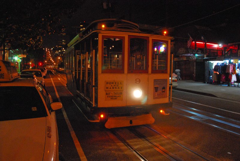 SanFrancisco030910-1801.jpg - Final Stop.  The Powell and Market Cable care stops just South of Fisherman's Wharf on Taylor and Francisco Streets.