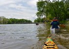 Approaching portage, Fox River  Paddling to North Aurora. Fox River Canoe Kayak Race from St Charles to Aurora : 2017, Fox River, Fox River Canoe and Kayak Race, Fox Valley Park District, Kayaking, paddling