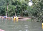 Inner Tubing the Congaree River  Approaching takeout point. Inner Tubing the Congaree River. Launching at the Gervais Bridge, taking out at Newman Boat Landing. : 2018, Columbia, Congaree River, SC, South Carolina, inner tubing