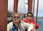 SanFranciscoSisters040118-3894  Crossing the Golden Gate Bridge. Cathie, Vicki and Sue in San Francisco 4/1/18