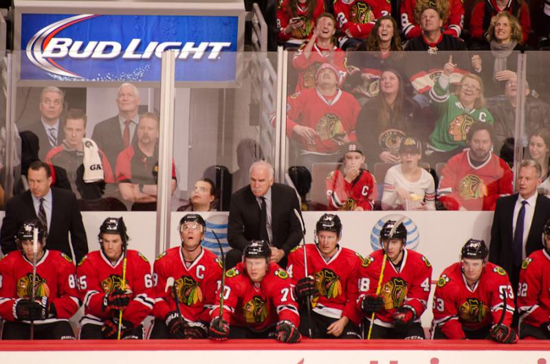 Coach Q and the Hawks bench