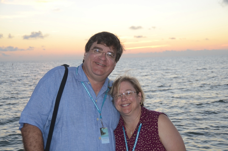 Jack and Cathie, Sunset on Captiva Beach