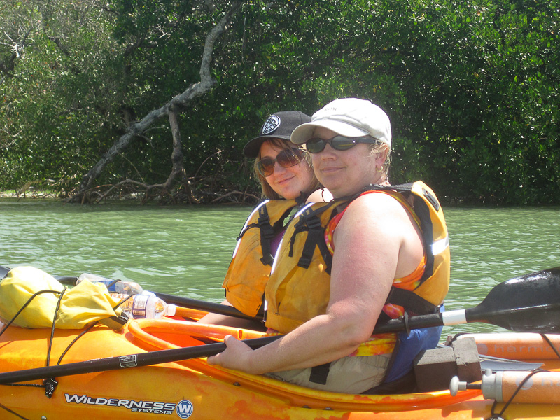 Liz and Cathie, Kayak Pine Island Sound, Buck Key Loop with Liz Liz and Cathie