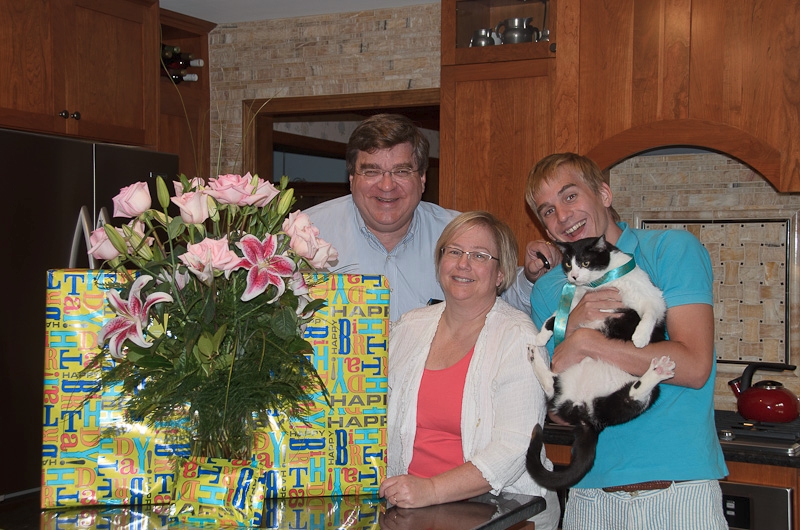 Cathie Birthday with Jack, Mike and Monster kitty Cathie Birthday with Jack, Mike and Monster kitty