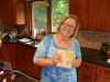 Opening Cathie birthday presents at home