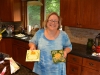Opening Cathie birthday presents at home