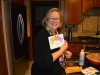 Opening Cathie birthday presents at home