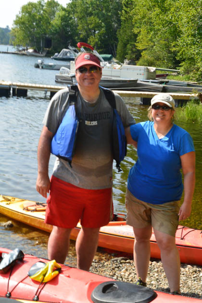 Jack and Cathie at boat ramp