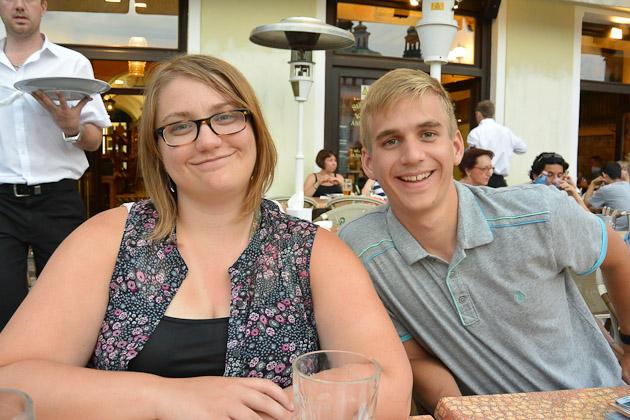 Mike and Liz at StaromÄstská restaurace in the Old Town Square/StaromÄstské námÄstà Liz and Mike