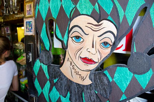 Absinthshop. Walk down the hill from Prague Castle/Pražský hrad Absinthshop