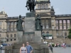 Liz and Mike at Saint Wenceslas memorial Liz and Mike at Saint Wenceslas memorial