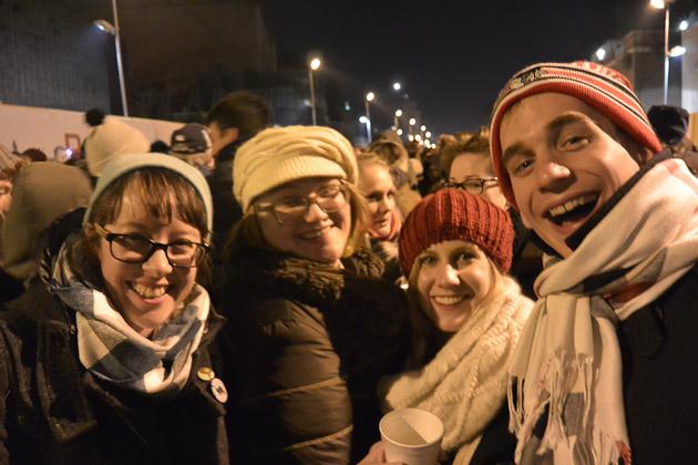 Nora, Liz, Liane and Mike, New Years 2015