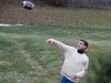 Playing catch in the back yard, Thanksgiving 2013