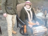 Around the fire on the patio, Thanksgiving 2013