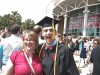 Liz and Mike outside of Colonial Life Arena after graduation