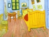 "The Bedroom," 3rd painting by Van Gogh, by Sept 28, 1889 (scan) "The Bedroom," 3rd painting by Van Gogh, by Sept 28, 1889 (scan)