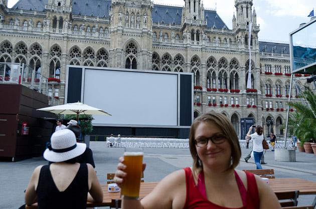 Liz at Rathaus