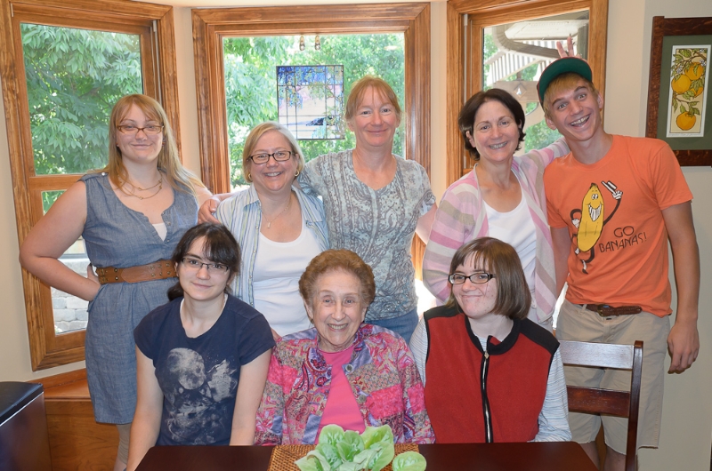 Sue and Vicki visit Grandma