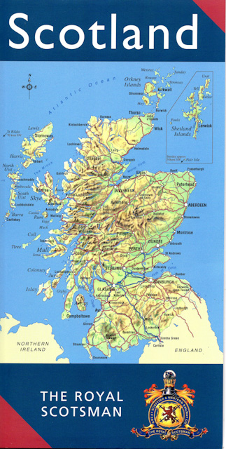 Railmap of our Royal Scotsman Tour