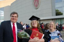Liz MFA Graduation Day UW-Madison 5/14/17