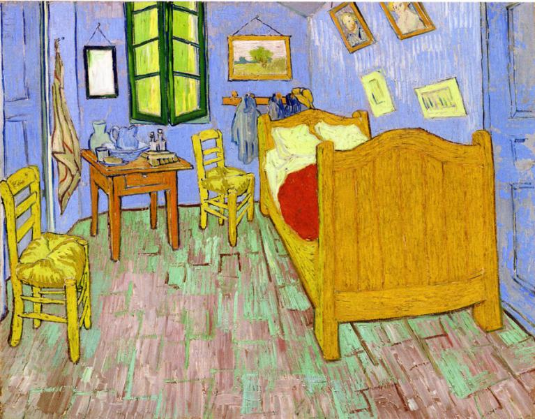 The-Bedroom-La-Chambre-de-Van-Gogh-Ã-Arles-2nd-painting-by